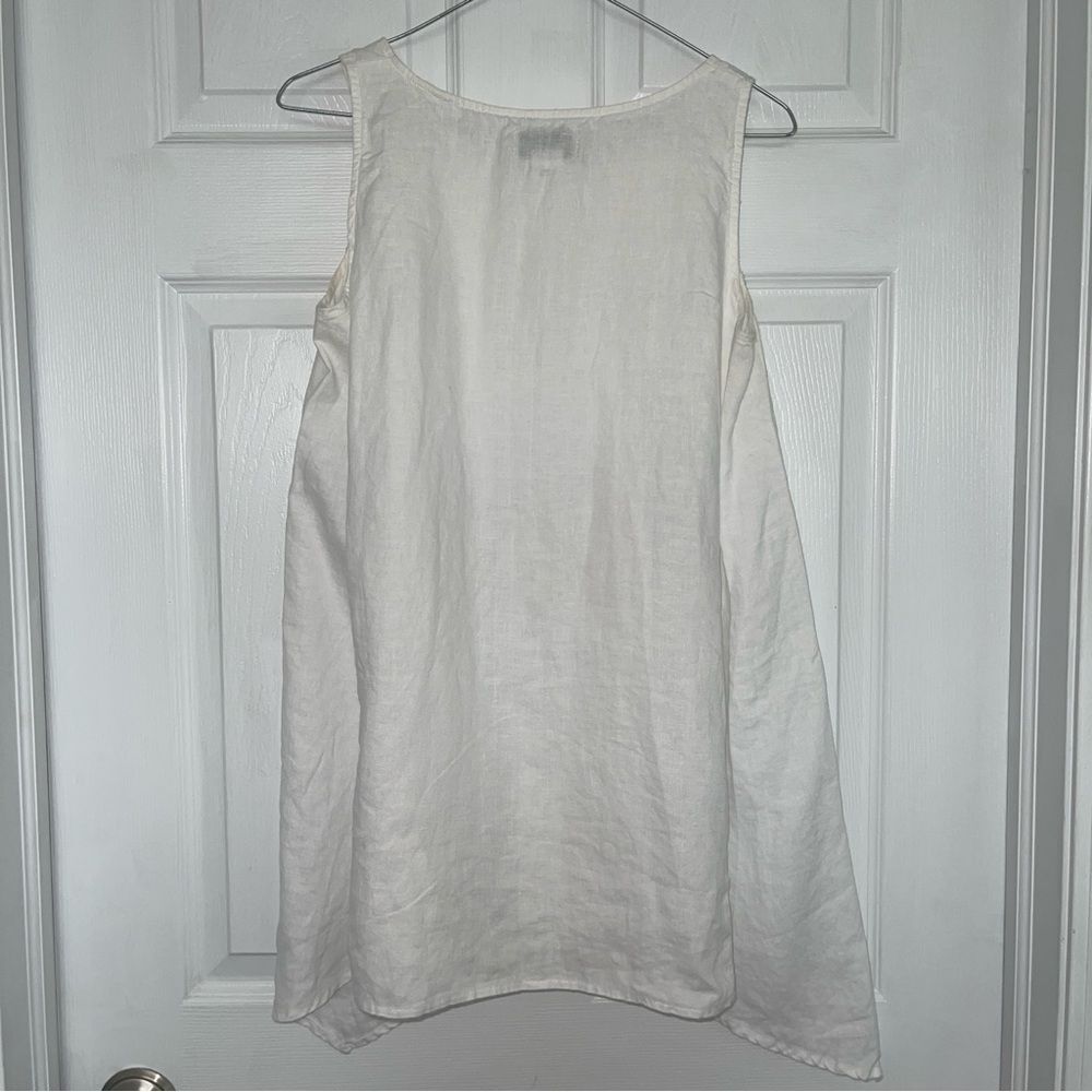Peck & Peck Embroidered Linen Tunic Sz S Worn Twice - Picture 4 of 5